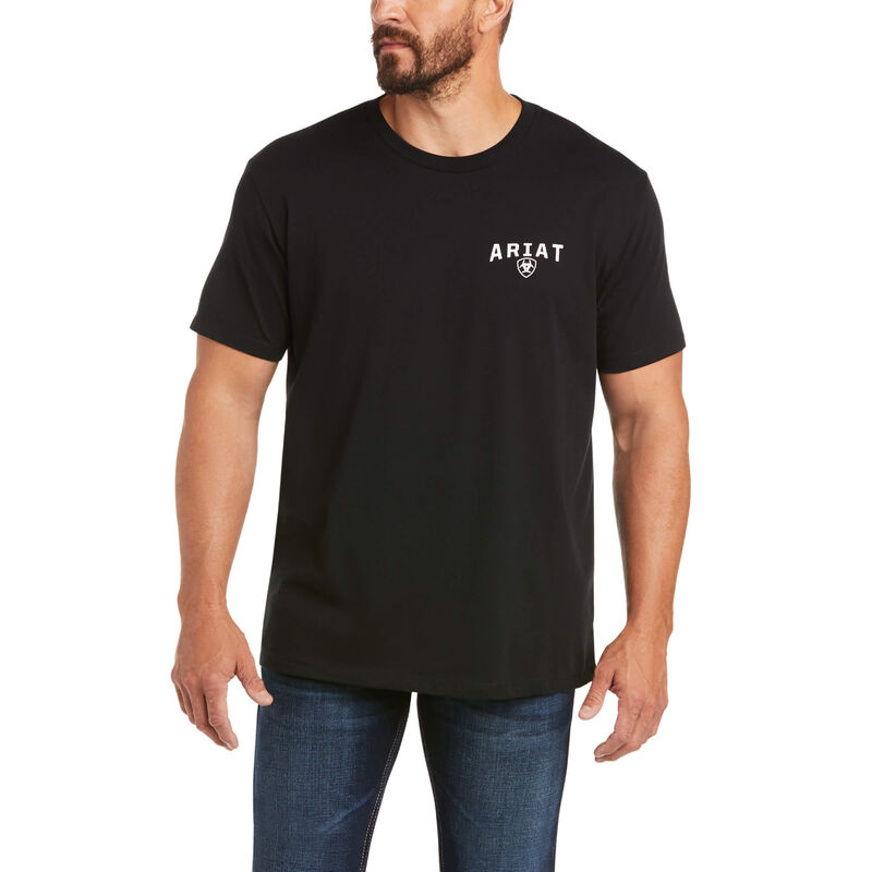 Ariat T-Shirts Herren - 93 Liberty Schwarz ( HMLKO-4589 )